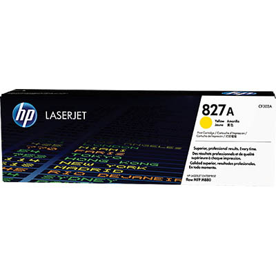 Image for HP CF302A 827A TONER CARTRIDGE YELLOW from Clipboard Stationers & Art Supplies