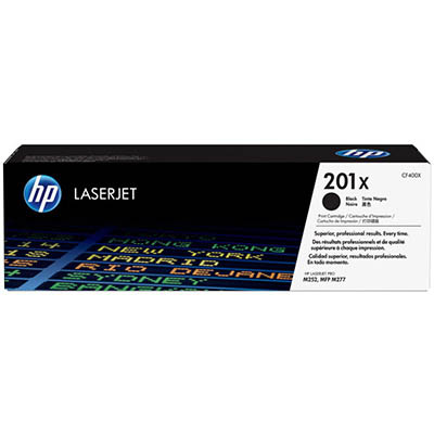 Image for HP CF400X 201X TONER CARTRIDGE HIGH YIELD BLACK from Memo Office and Art