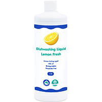 clean plus dishwashing liquid 1 litre lemon fresh carton 12