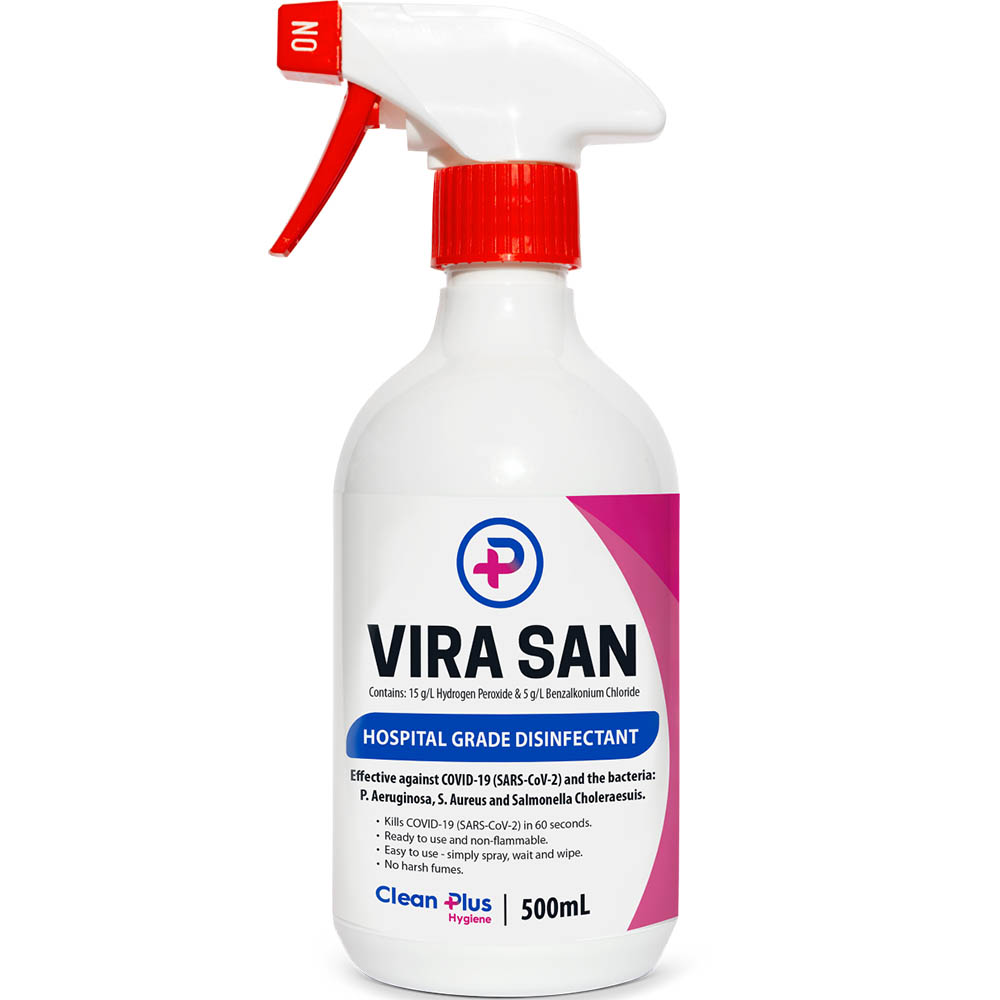 Image for CLEAN PLUS VIRA SAN DISINFECTANT 500ML CARTON 12 from That Office Place PICTON