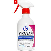 clean plus vira san disinfectant 500ml carton 12