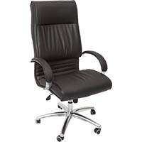 rapidline cl820 executive chair high back arms pu black