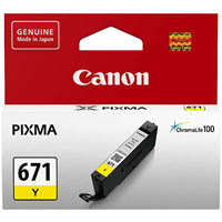 canon cli671 ink cartridge yellow