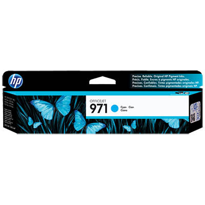 Image for HP CN622AA 971 INK CARTRIDGE CYAN from Mitronics Corporation