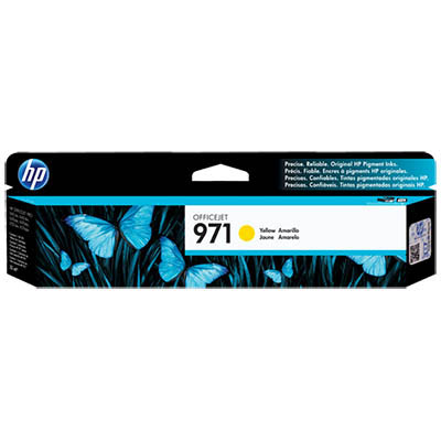 Image for HP CN624AA 971 INK CARTRIDGE YELLOW from Office Heaven