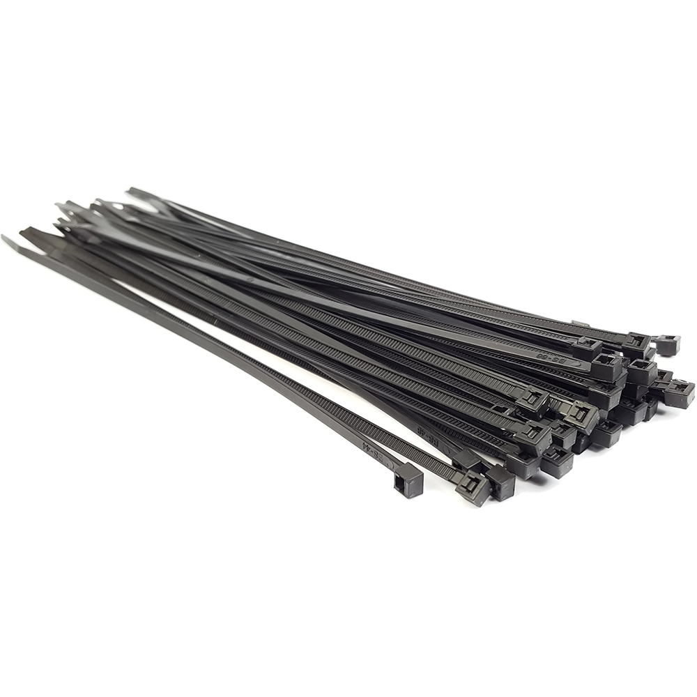 Image for ADAPTEX CABLE TIES 300MM X 4.8MM BLACK PACK 100 from Mitronics Corporation