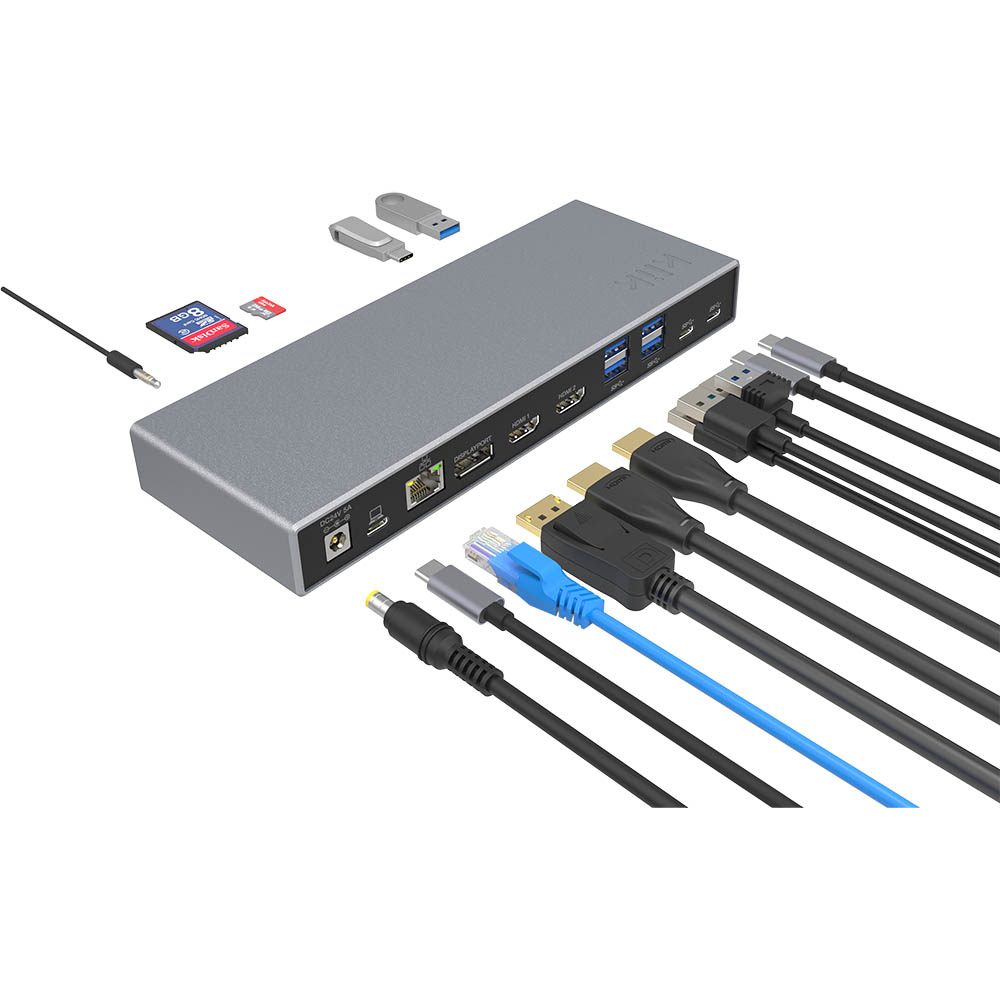 Image for KLIK DOCKING STATION USB-C TRIPLE DISPLAY GREY from ONET B2C Store