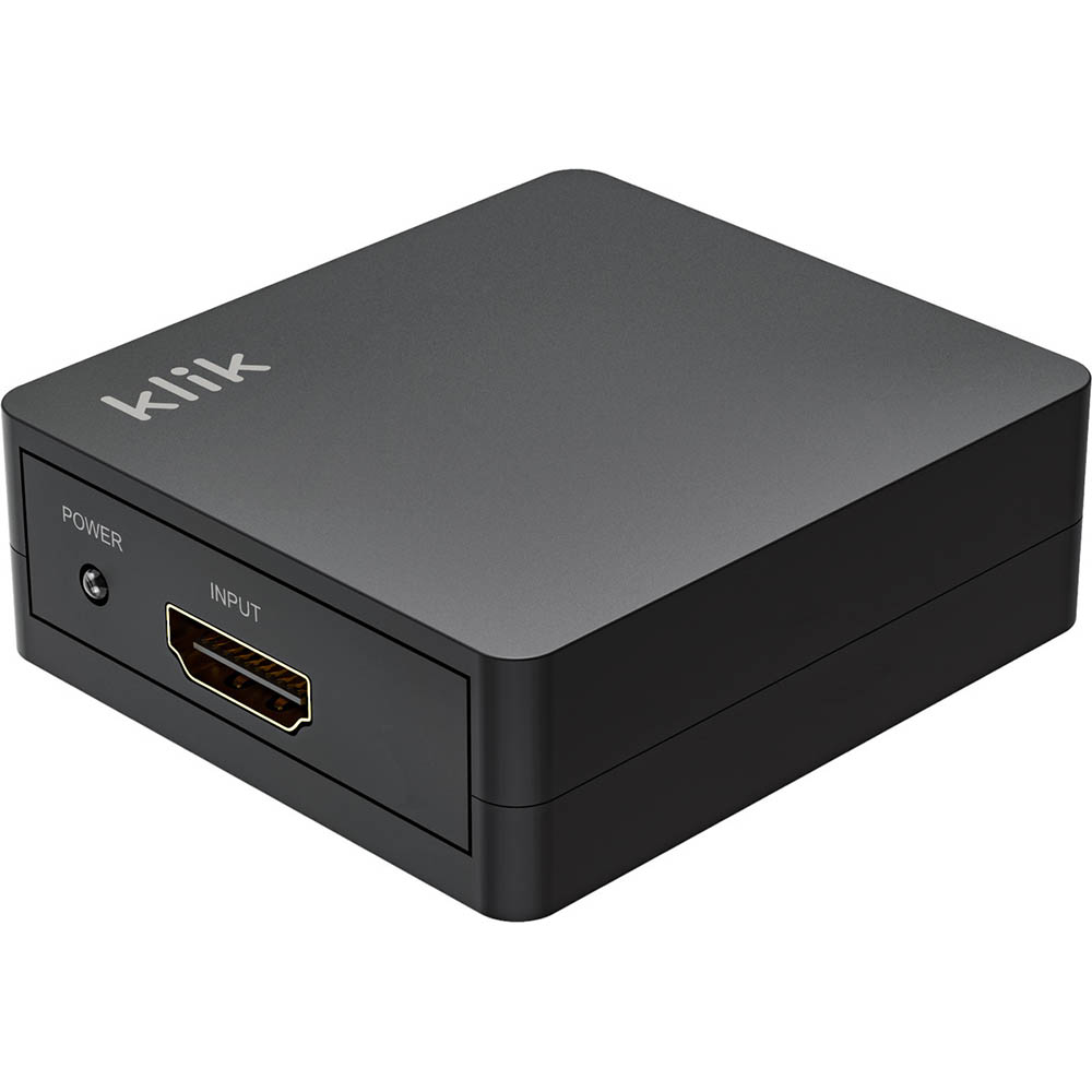 Image for KLIK 2 PORT HDMI SPLITTER BLACK from Mercury Business Supplies