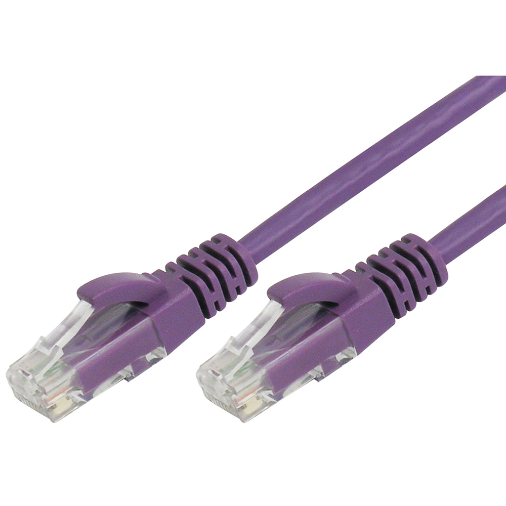 Image for COMSOL RJ45 PATCH CABLE CAT6 500MM PURPLE from Office Heaven