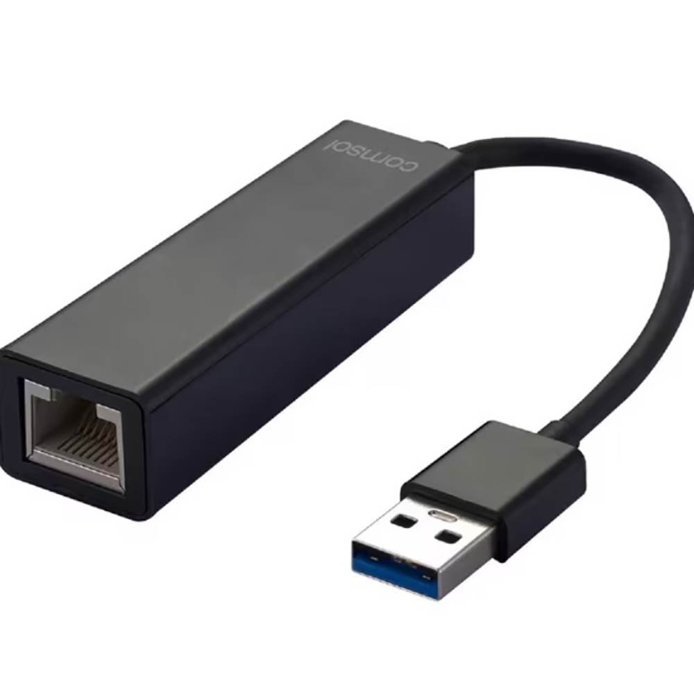 Image for COMSOL USB 3.0 TO GIGABIT ETHERNET ADAPTER 100MM BLACK from ALLBIZ Office Supplies