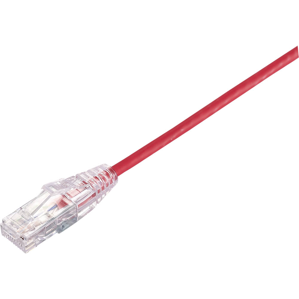Image for COMSOL ULTRA THIN SNAGLESS PATCH CABLE CAT6A 10GBE UTP 1M RED from Office Heaven