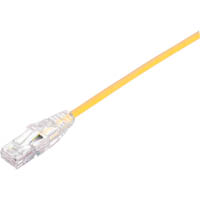 comsol ultra thin snagless patch cable cat6a 10gbe utp 1.5m yellow