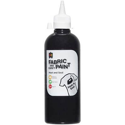 Image for EDUCATIONAL COLOURS FABRIC AND CRAFT PAINT 500ML BLACK from York Stationers