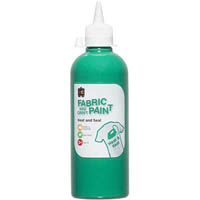 educational colours fabric and craft paint 500ml forest green