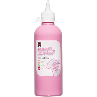 Image for EDUCATIONAL COLOURS FABRIC AND CRAFT PAINT 500ML PINK from Challenge Office Supplies