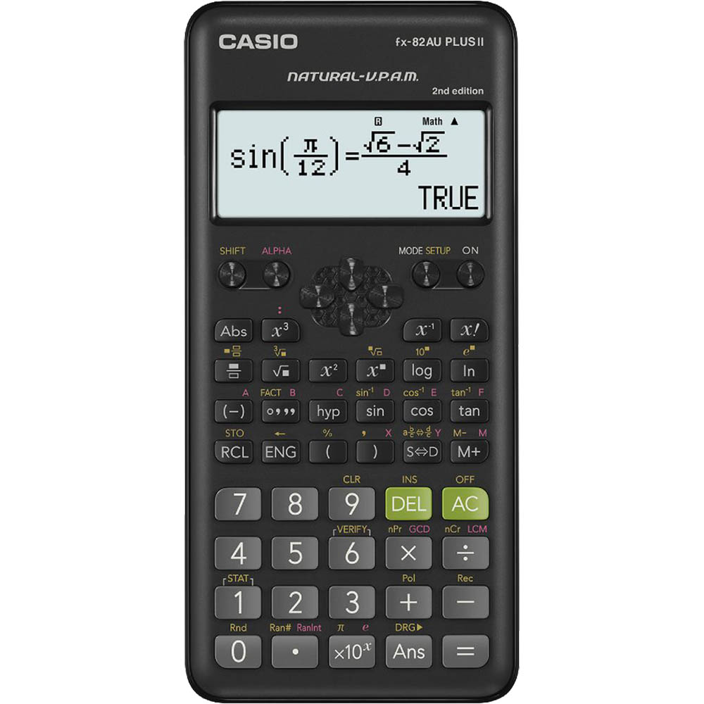 Image for CASIO FX-82AU PLUS II 2ND EDITION SCIENTIFIC CALCULATOR from Office Fix - WE WILL BEAT ANY ADVERTISED PRICE BY 10%