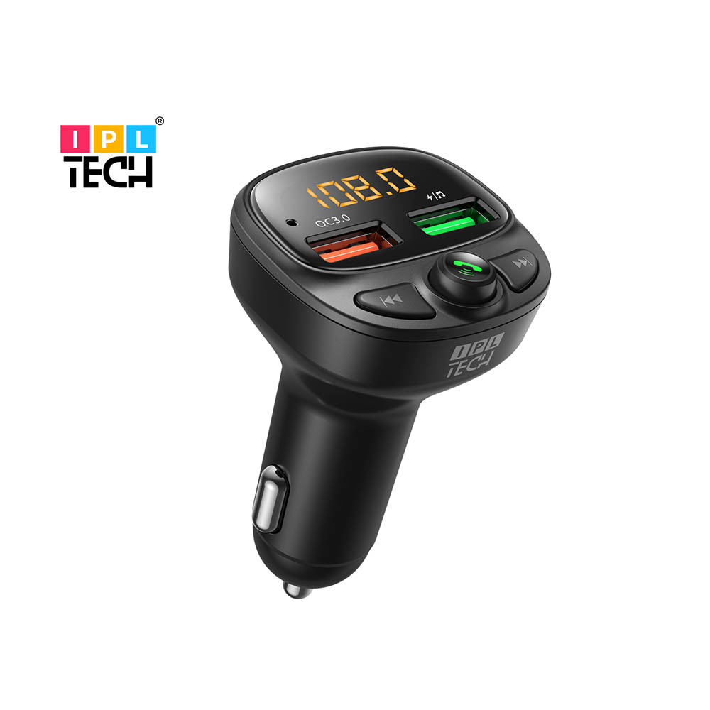 Image for IPL TECH FM TRANSMITTER WIRELESS RADIO ADAPTER BLACK from Challenge Office Supplies