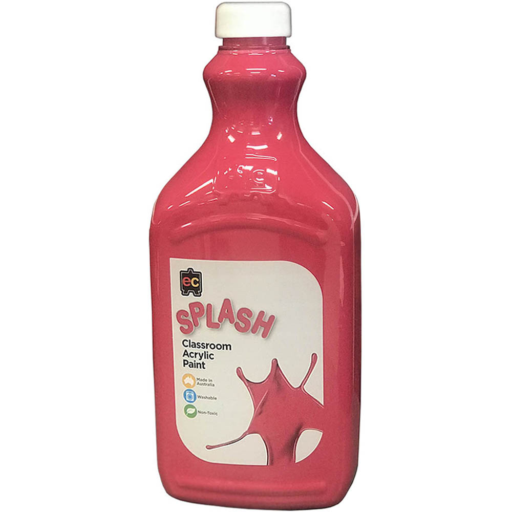 Image for EDUCATIONAL COLOURS SPLASH CLASSROOM ACRYLIC PAINT 2 LITRE POPPY MAGENTA from Prime Office Supplies
