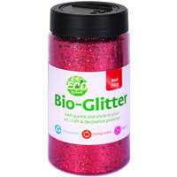 zart eco bio glitter 200g red