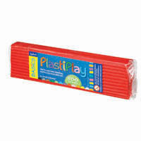 zart plasticine block 500g red