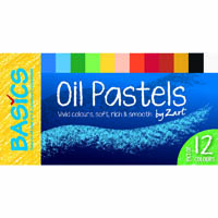 zart basics oil pastels large assorted pack 12