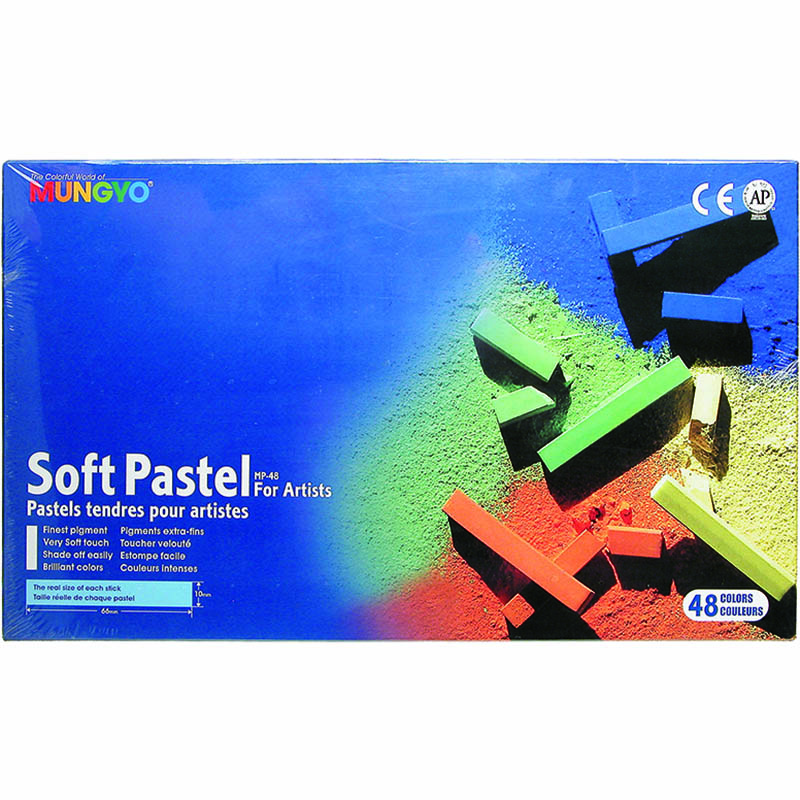 Image for MUNGYO SOFT PASTEL ASSORTED PACK 48 from York Stationers