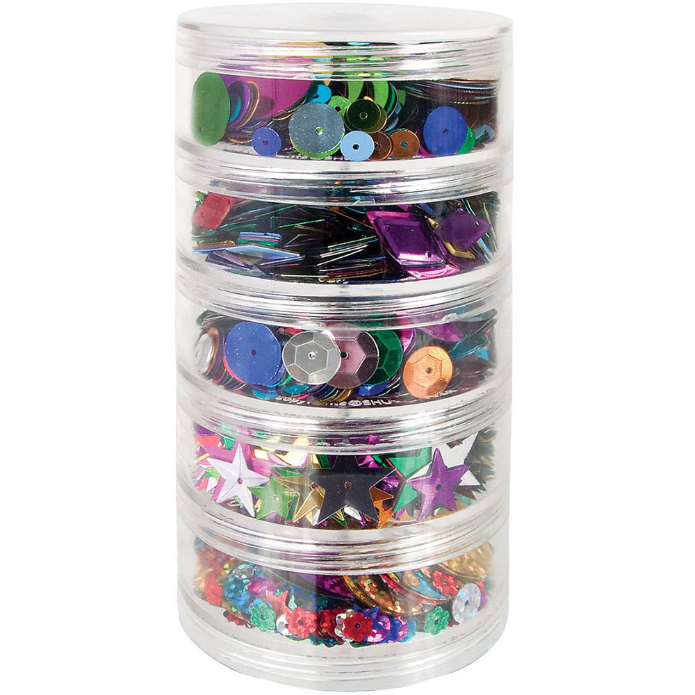 Image for ZART SEQUINS STACKABLE 100G ASSORTED from Mitronics Corporation