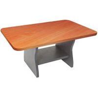 rapid worker coffee table 900 x 600mm cherry/ironstone