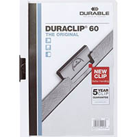 durable duraclip document file portrait 60 sheet capacity a4 white