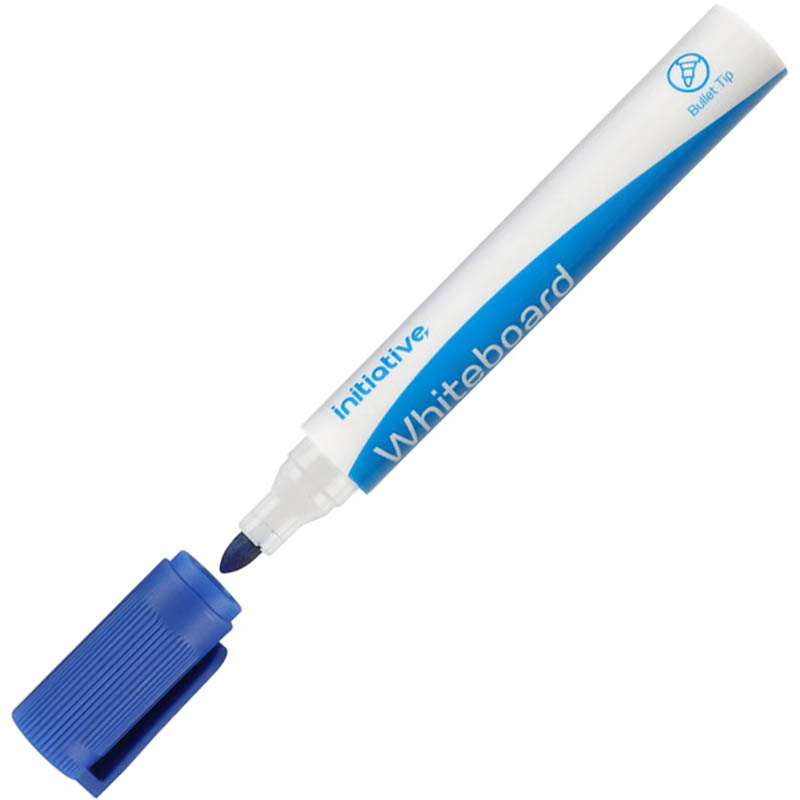 Image for INITIATIVE WHITEBOARD MARKER BULLET 2MM BLUE from Prime Office Supplies