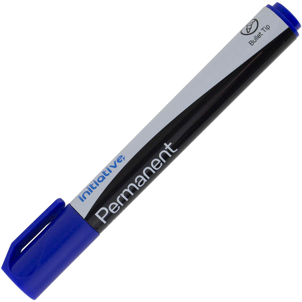 Image for INITIATIVE PERMANENT MARKER BULLET 1.5MM BLUE from ONET B2C Store