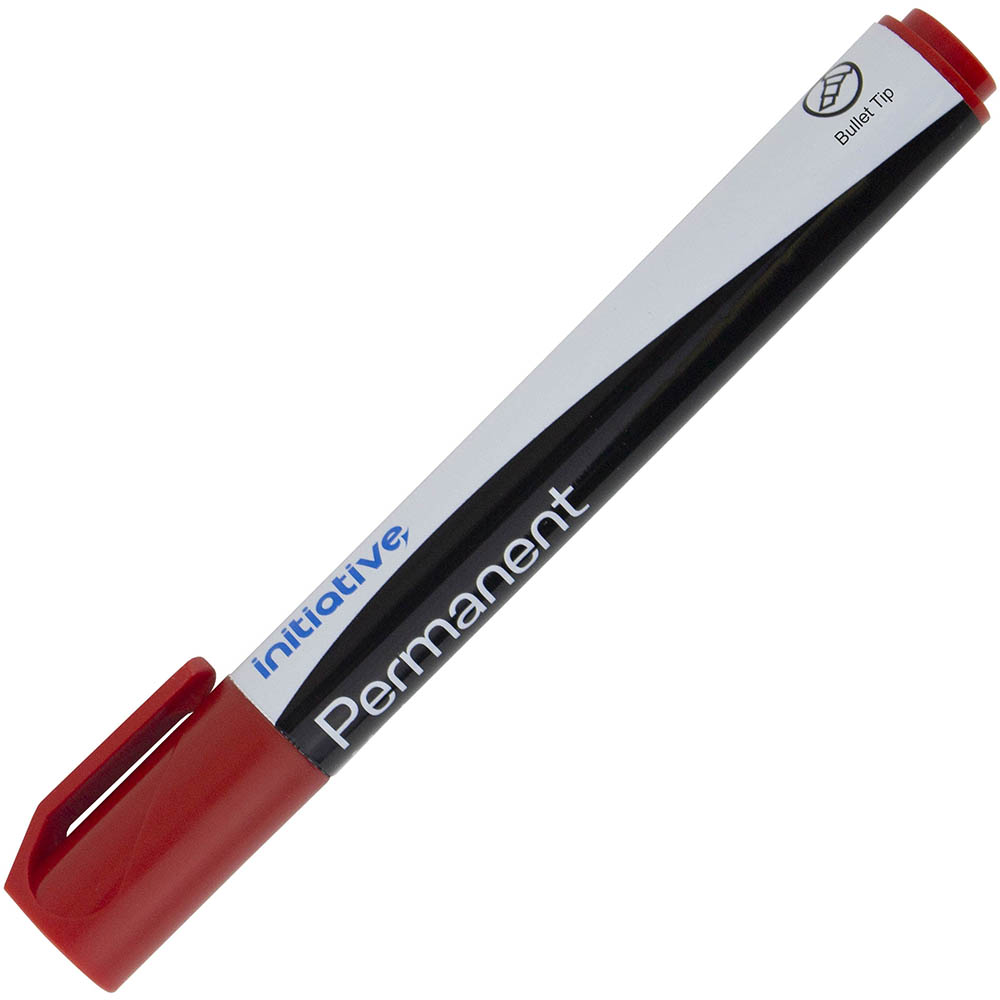 Image for INITIATIVE PERMANENT MARKER BULLET 1.5MM RED from ONET B2C Store