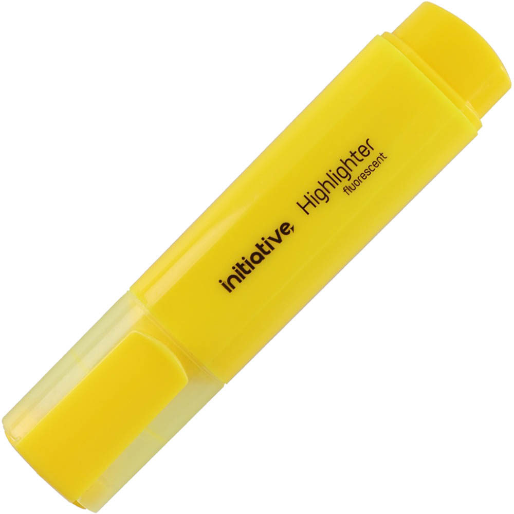 Image for INITIATIVE HIGHLIGHTER CHISEL YELLOW from BusinessWorld Computer & Stationery Warehouse
