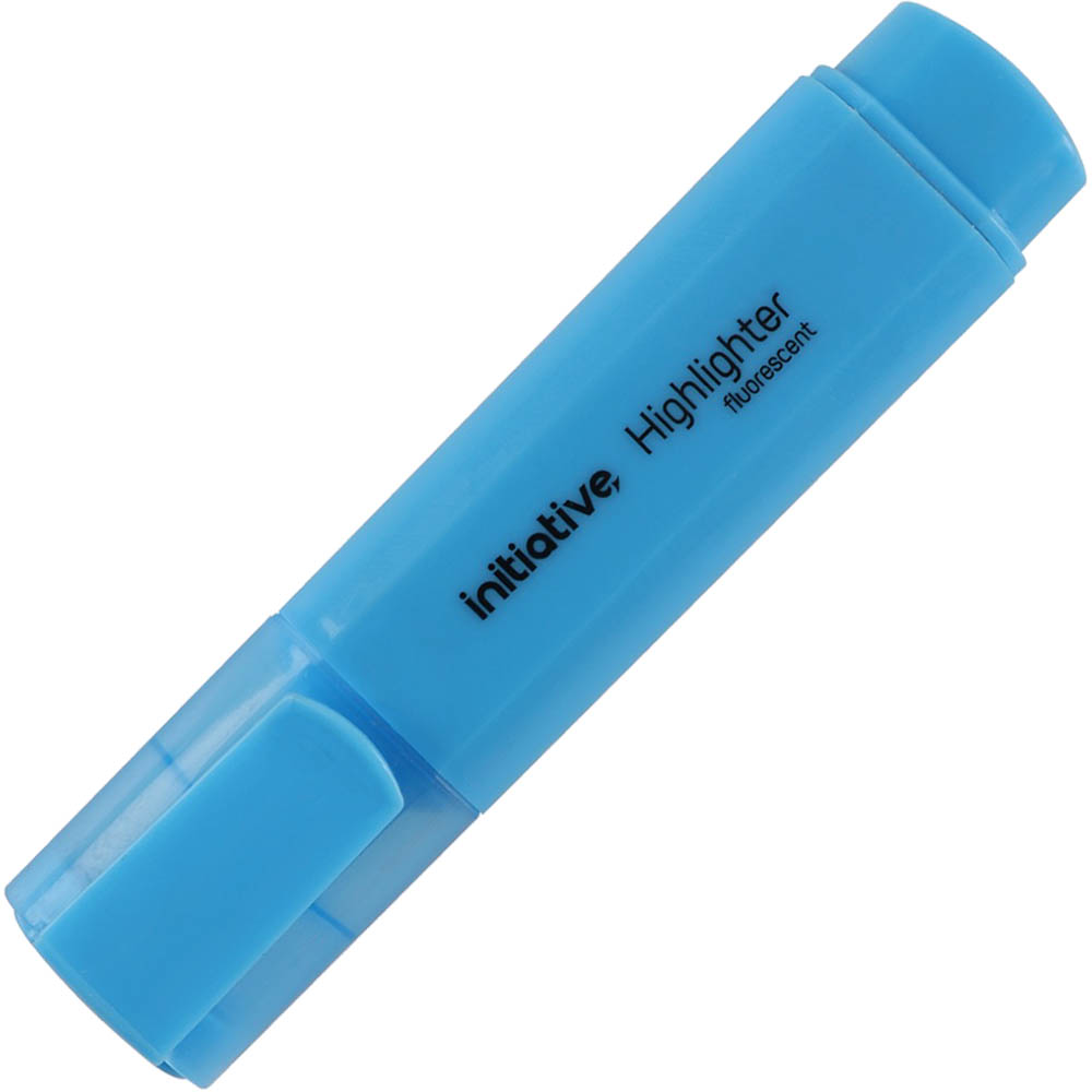 Image for INITIATIVE HIGHLIGHTER CHISEL BLUE from York Stationers