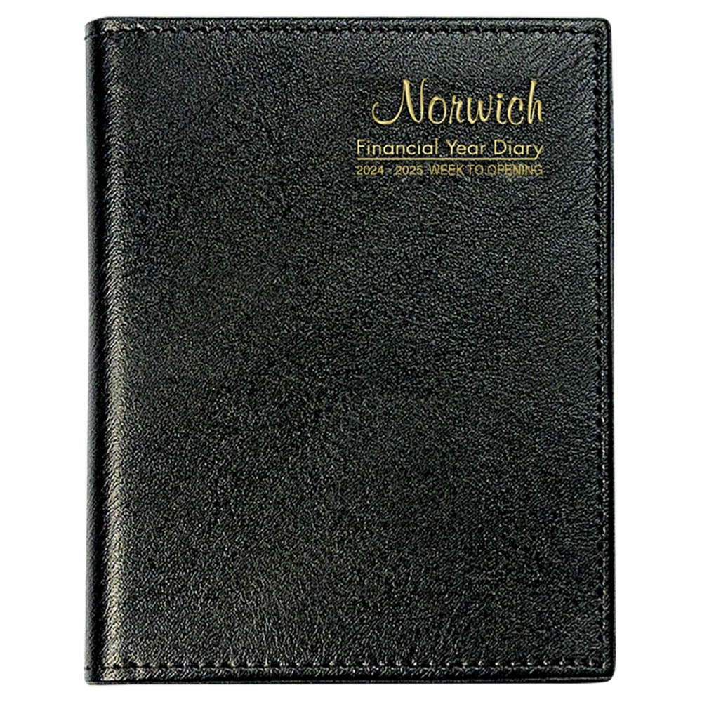 Image for CUMBERLAND 2024-2025 FINANCIAL YEAR POCKET DIARY WEEK TO VIEW 125 X 90MM BLACK from Mercury Business Supplies