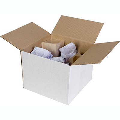 Image for CUMBERLAND SHIPPING BOX 130 X 130 X 130MM WHITE from Prime Office Supplies