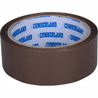 cumberland packaging tape 45 micron 36mm x 50m brown pack 6