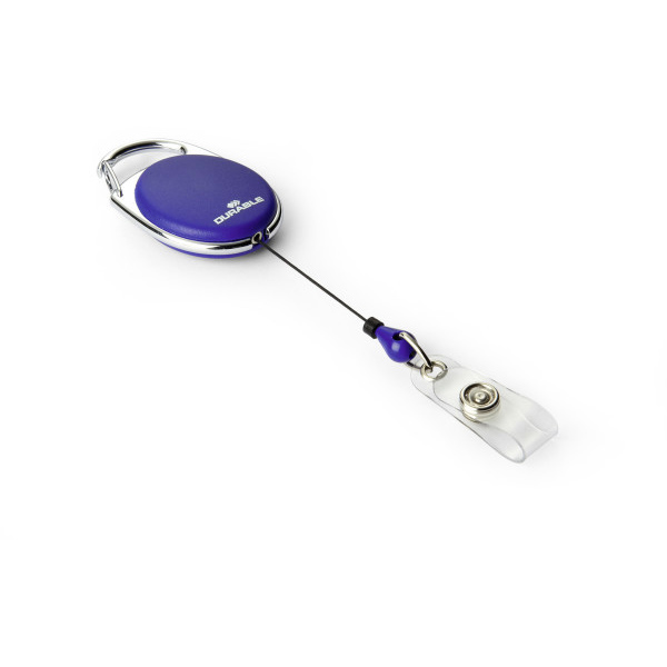 Image for DURABLE BADGE REEL STYLE WITH SNAP BUTTON STRAP DARK BLUE from Australian Stationery Supplies