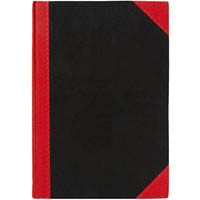 black and red notebook casebound ruled 200 page a5