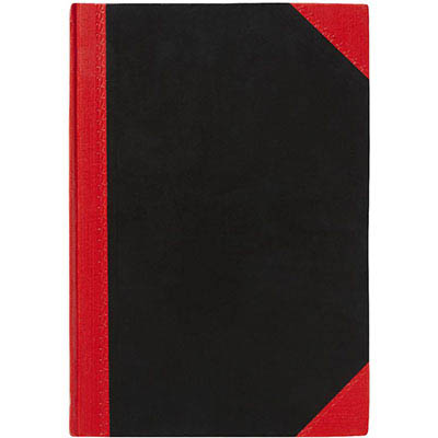Image for BLACK AND RED NOTEBOOK CASEBOUND RULED 200 PAGE A4 from Positive Stationery