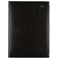 cumberland 91cfbk corporate appointment diary day to page quarto black