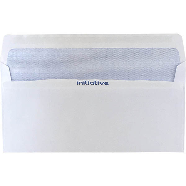 Image for INITIATIVE DL ENVELOPES SECRETIVE WALLET PLAINFACE SELF SEAL 80GSM 110 X 220MM WHITE BOX 500 from Office Heaven