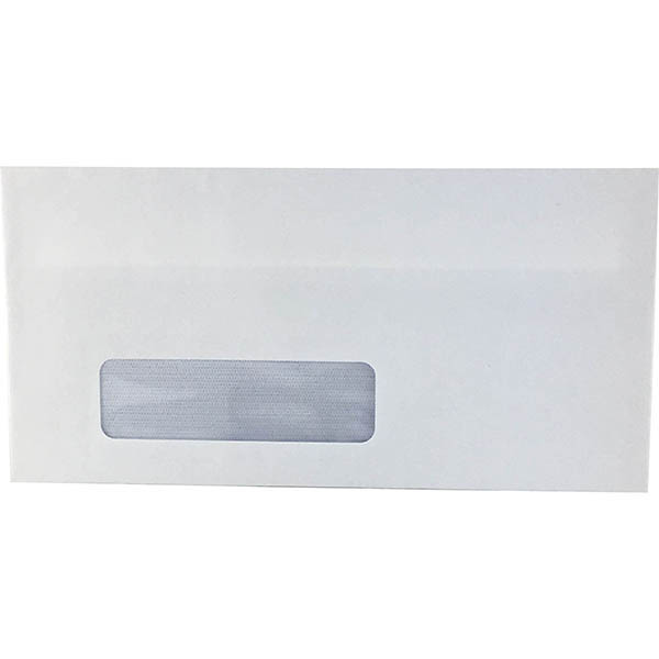 Image for INITIATIVE DL ENVELOPES SECRETIVE WALLET WINDOWFACE SELF SEAL 80GSM 110 X 220MM WHITE BOX 500 from Office Express