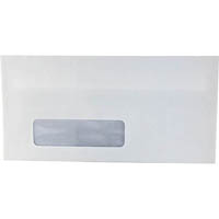 initiative dl envelopes secretive wallet windowface self seal 80gsm 110 x 220mm white box 500