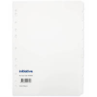 initiative dividers manilla 10-tab a4 white