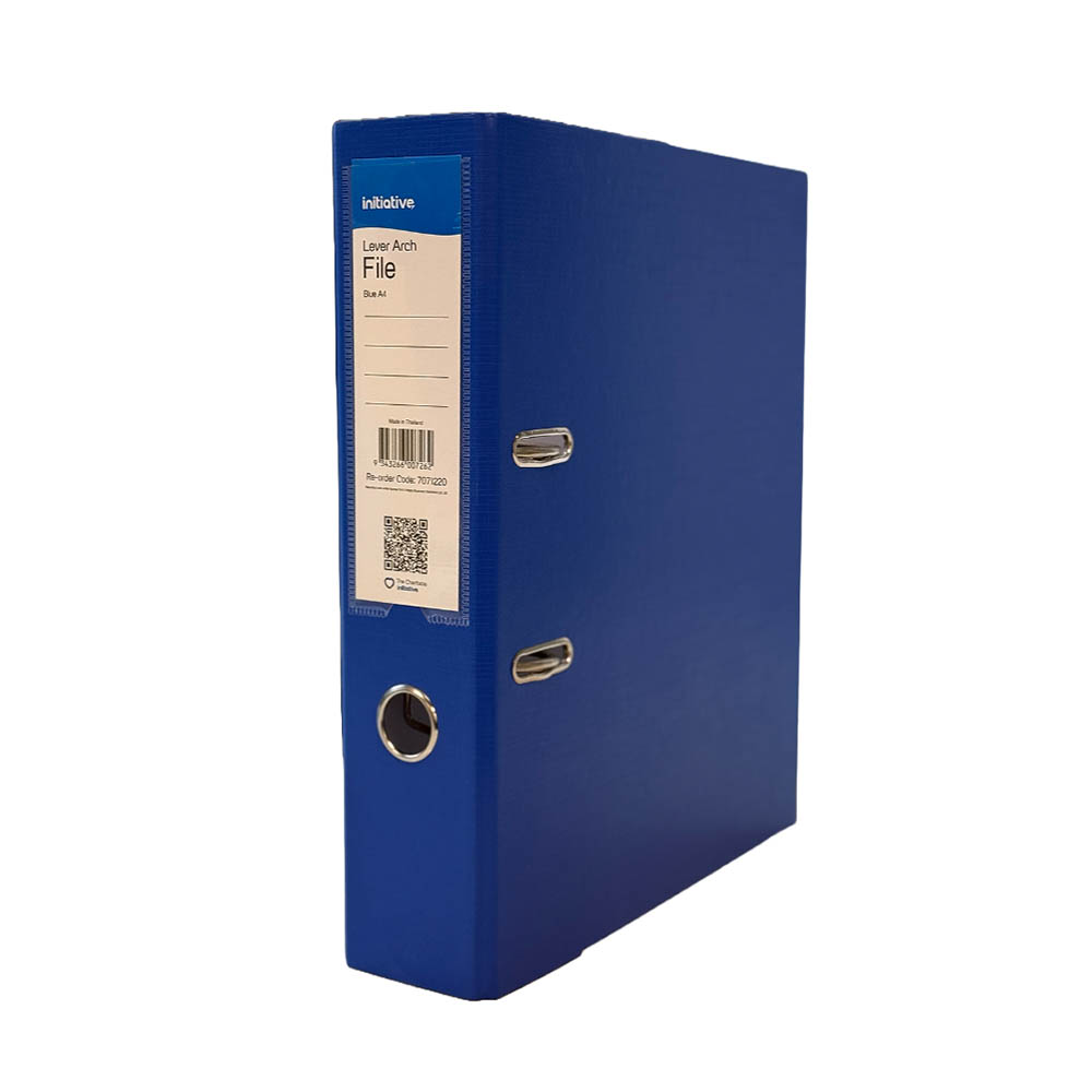 Image for INITIATIVE LEVER ARCH FILE PP 70MM A4 BLUE from Buzz Solutions