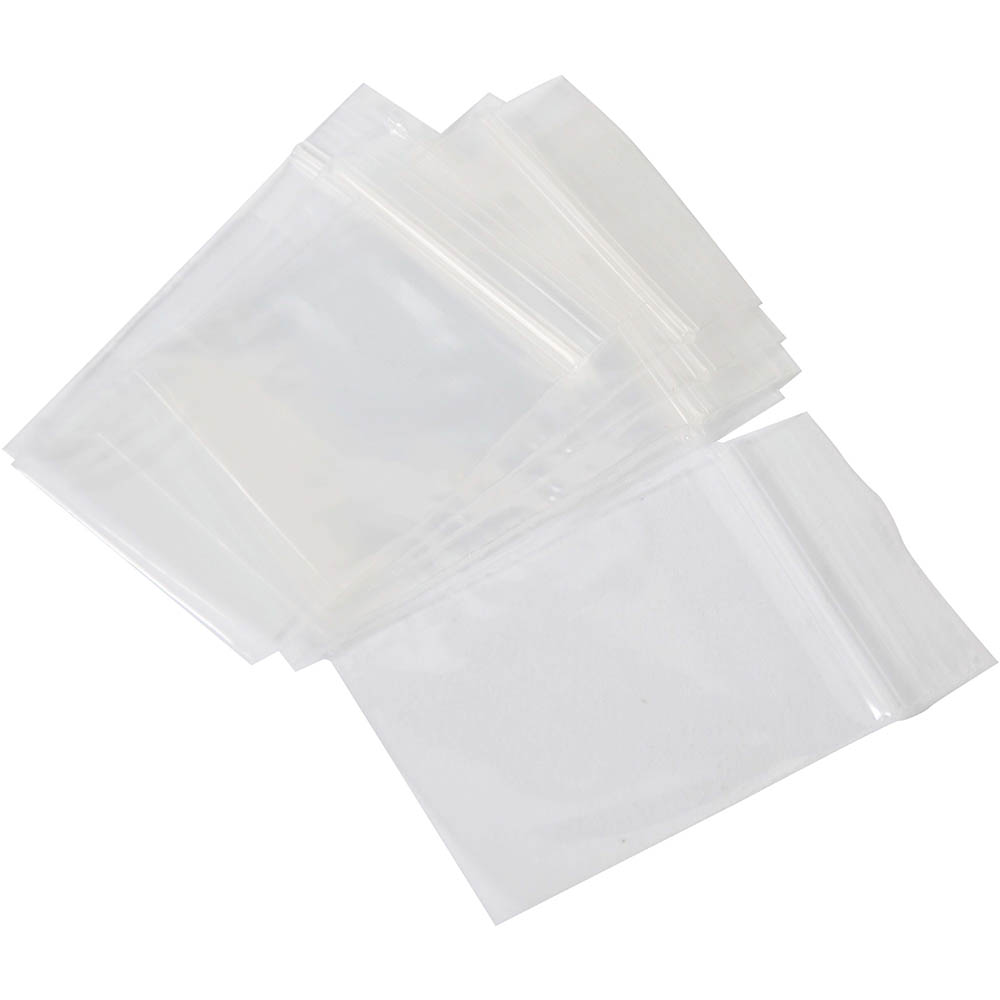 Image for CUMBERLAND PRESS SEAL BAG 45 MICRON 75 X 100MM CLEAR PACK 100 from York Stationers