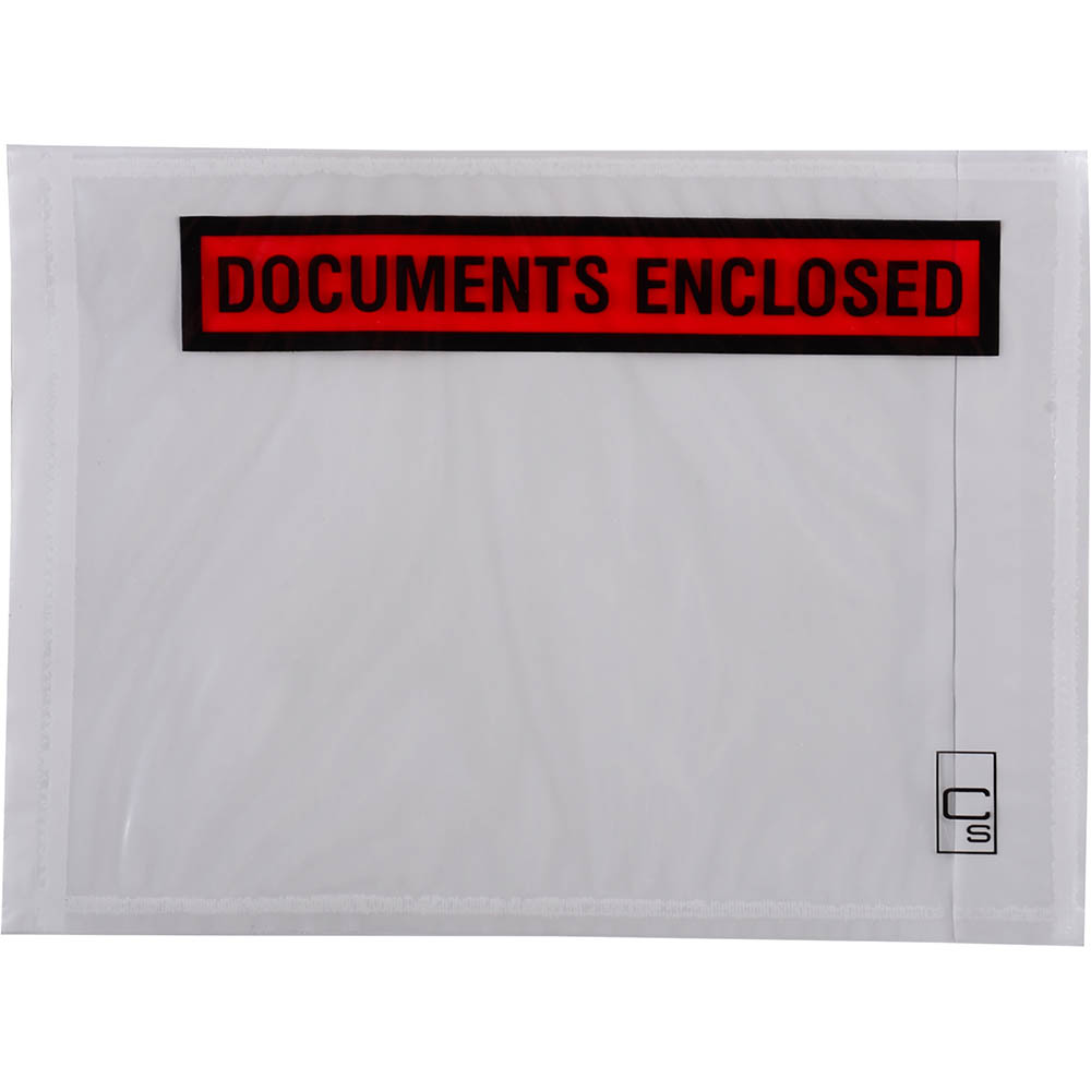 Image for CUMBERLAND PACKAGING ENVELOPE DOCUMENTS ENCLOSED 155 X 115MM WHITE BOX 1000 from York Stationers