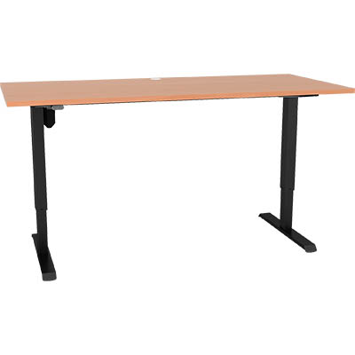 Image for CONSET 501-33 ELECTRIC HEIGHT ADJUSTABLE DESK 1500 X 800MM BEECH/BLACK from That Office Place PICTON