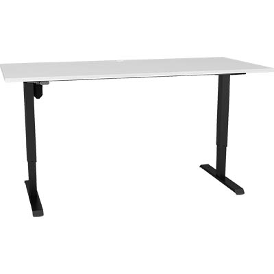 Image for CONSET 501-33 ELECTRIC HEIGHT ADJUSTABLE DESK 1500 X 800MM WHITE/BLACK from Mitronics Corporation